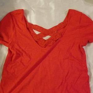 Sezane orange shirt